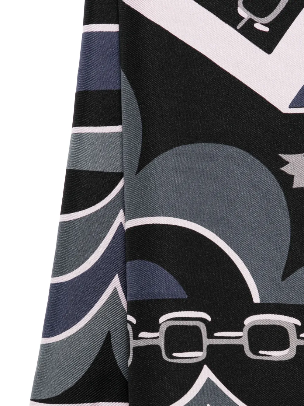 PUCCI printed silk scarf - Zwart