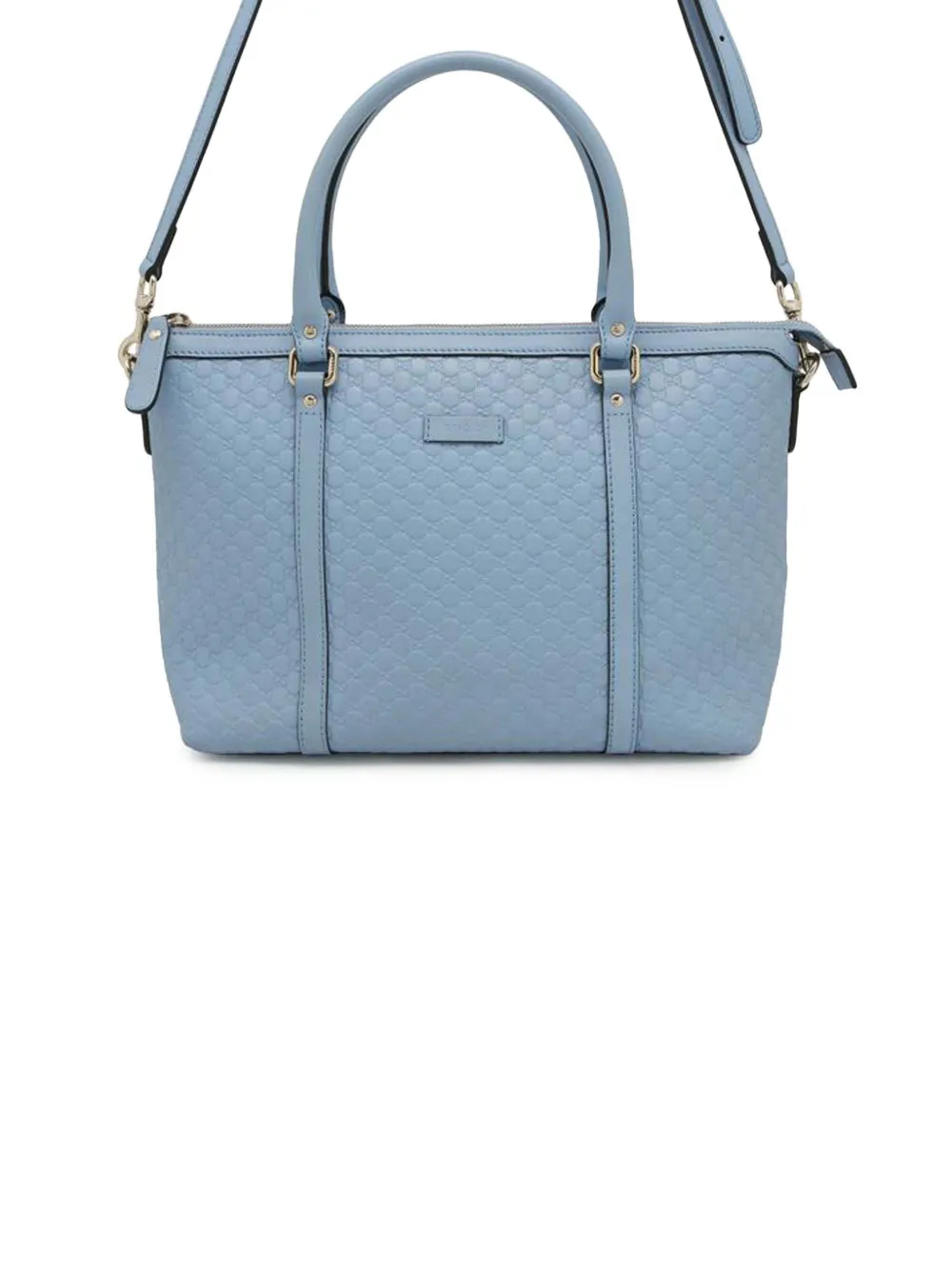 Pre-owned Gucci 2000-2015 Small Microssima Joy Satchel In Blue