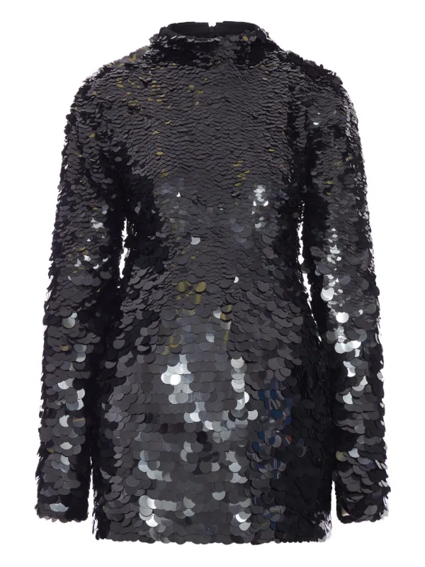 Sportmax sequin-embellished Mini Dress | Black | FARFETCH UK