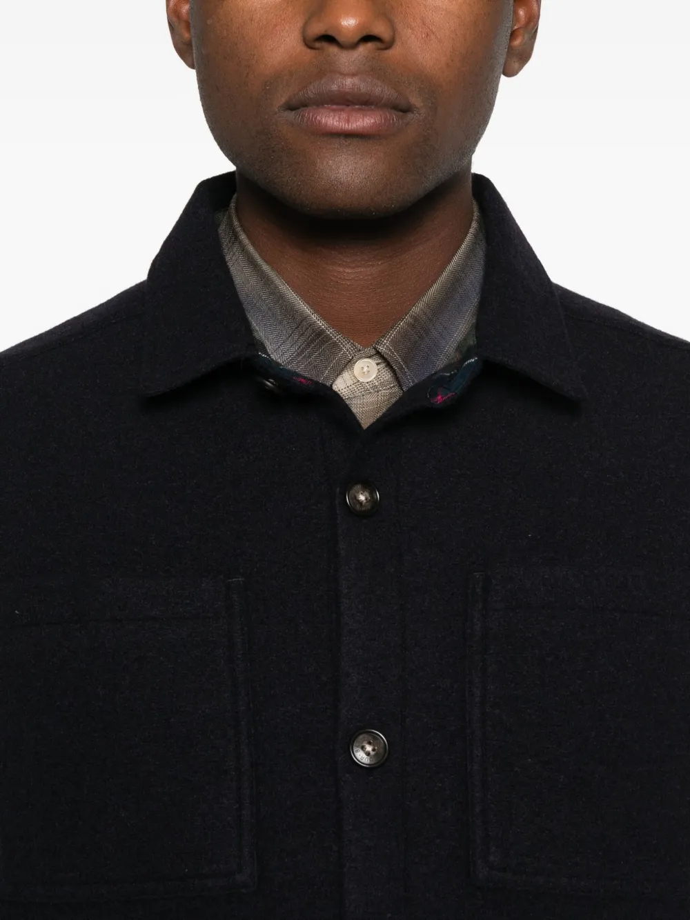 Barbour Button-up shirtjack Zwart