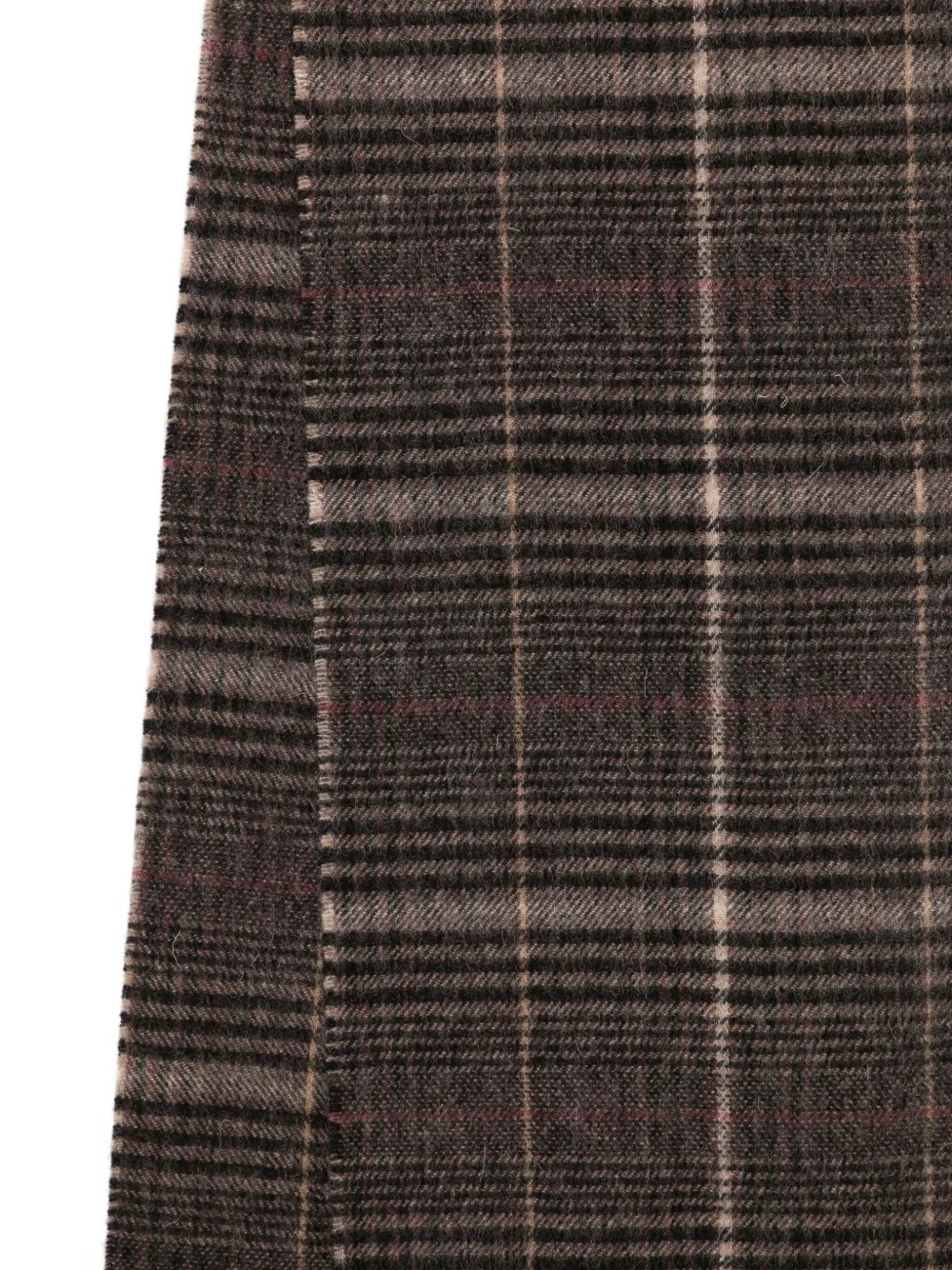 Barbour checked fringed scarf - Bruin