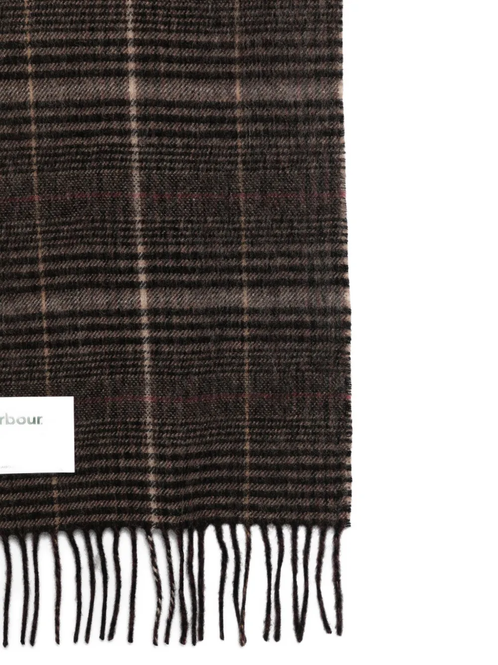 Barbour Geruite sjaal Bruin