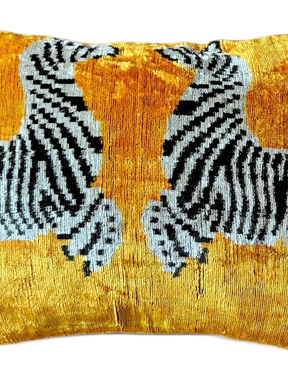 Les-Ottomans cojín de seda con estampado de cebra de 40cm x 50cm | Ropa de cama | Image 2