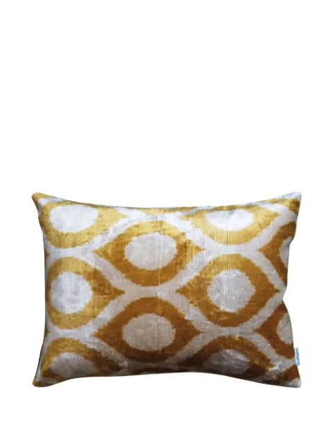 Les-Ottomans geometric-pattern silk cushion (40cm x 50cm)