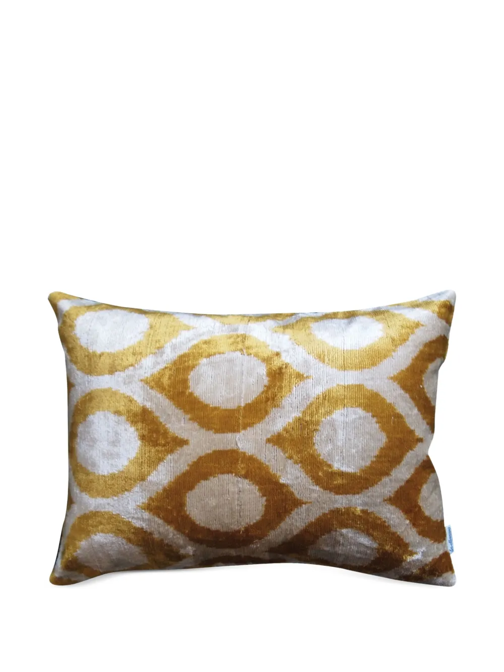 Les-Ottomans cojín de seda con motivo geométrico de 40cm x 50cm | neutro | Image 1