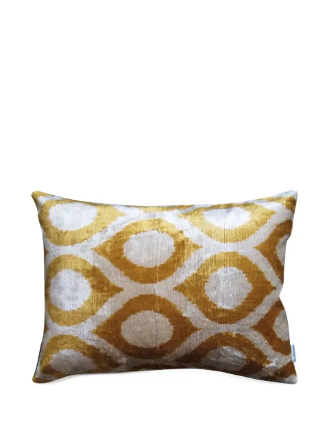 Les-Ottomans geometric-pattern silk cushion (40cm x 50cm)