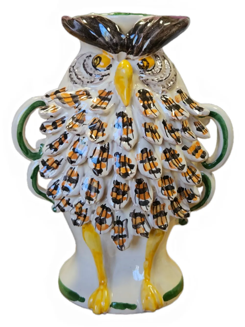 Les-ottomans Hand-painted Ceramic Vase (35cm) In Multi
