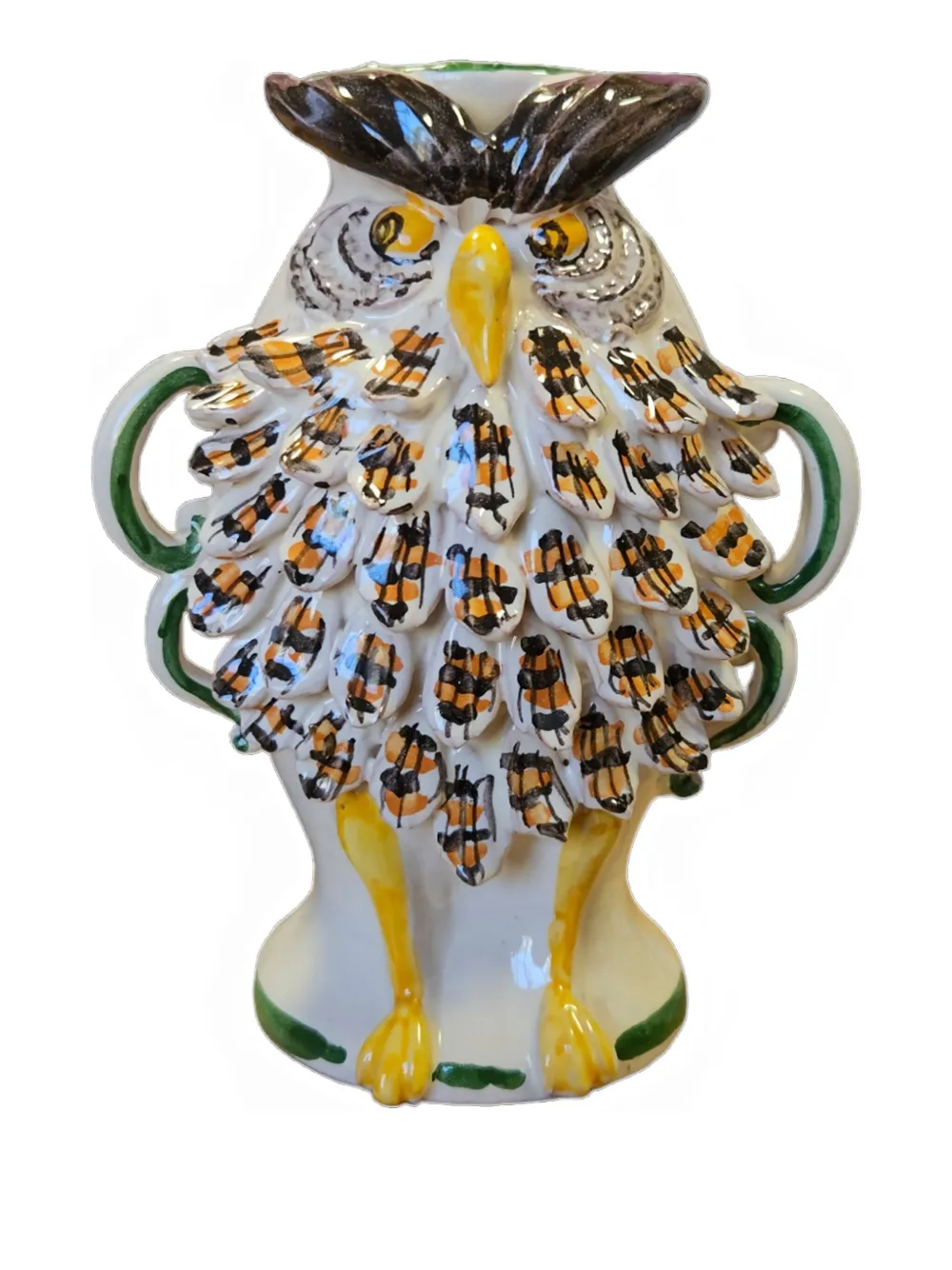Les-ottomans Hand-painted Ceramic Vase (35cm) In Multi