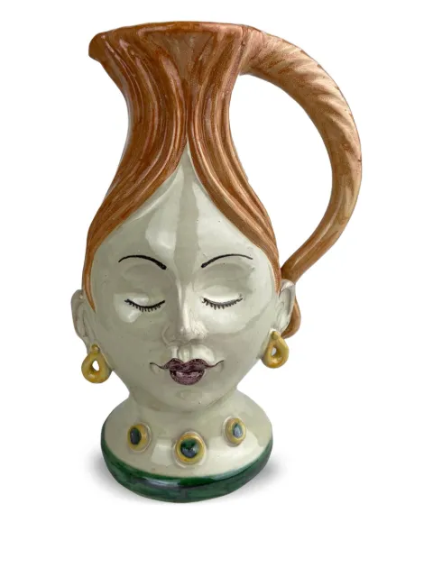 Les-Ottomans hand-painted ceramic jug (25cm)