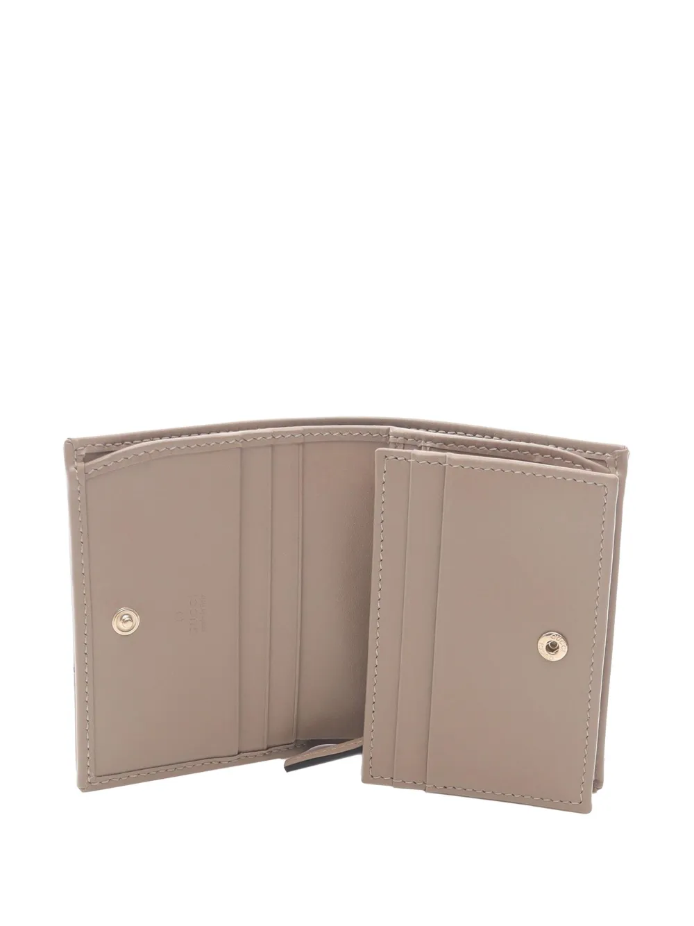 Pre-owned Gucci 2016-2025 Gg Marmont Matelasse Leather Wallet Small Wallets In Brown