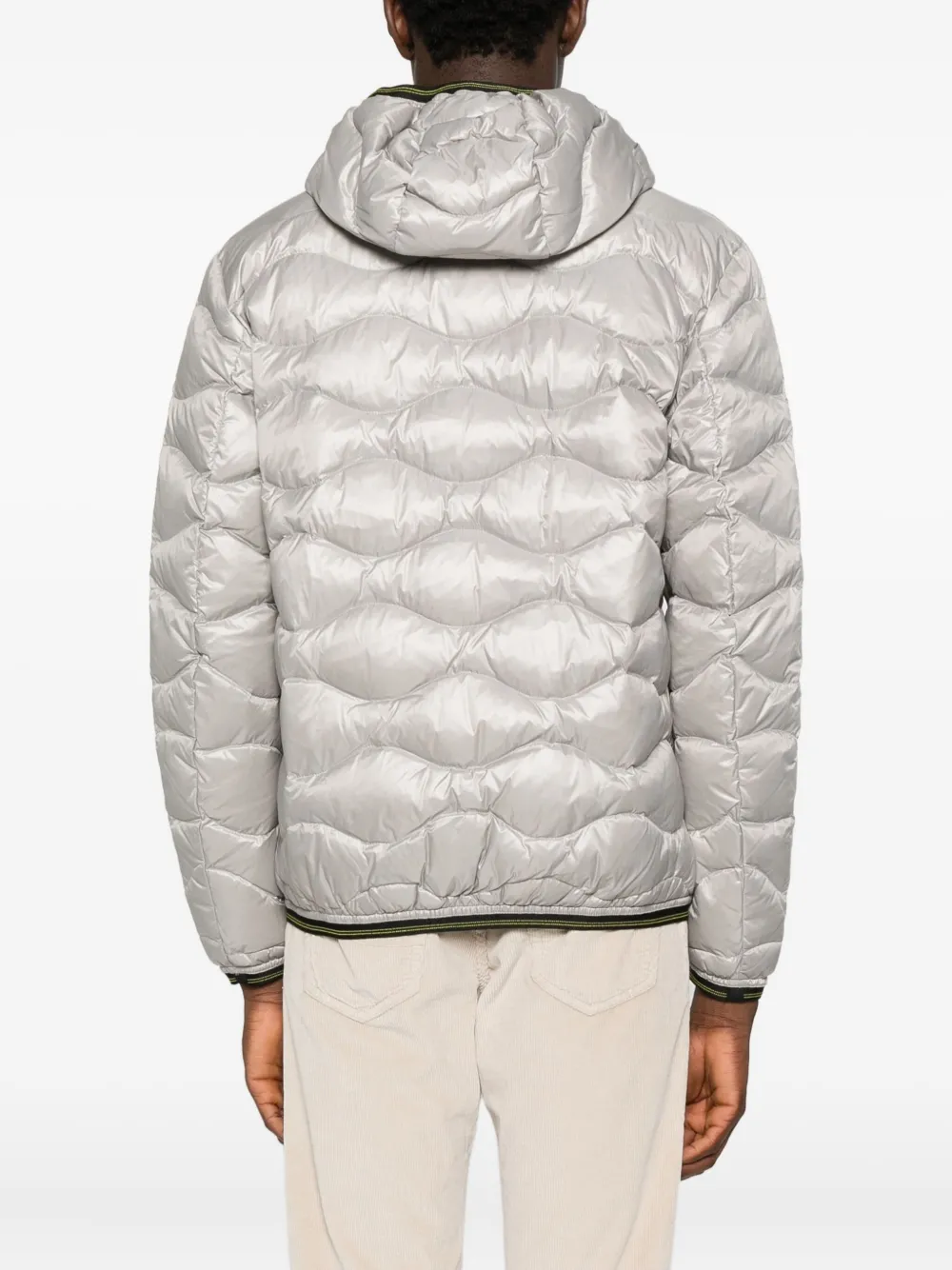Blauer Quilted Hooded Jacket In White
