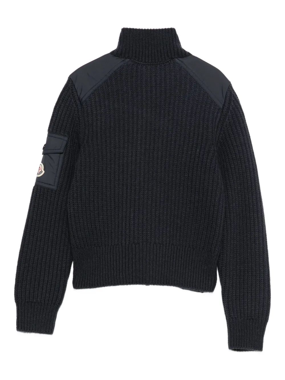 Moncler Enfant zip-up knitted-sleeves jacket | Boys Padded Jackets | Image 2