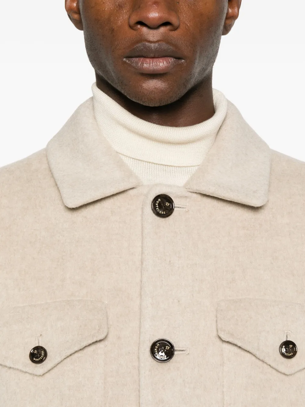 Montecore Jacket With Pockets In Neutral