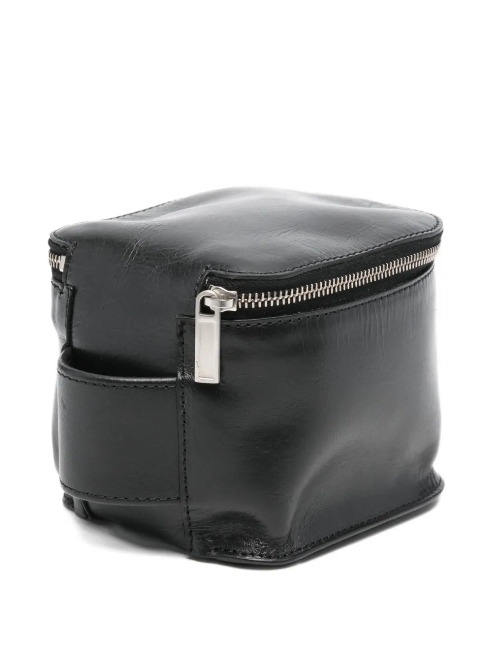 Rick Owens zip-fastening leather wallet - Zwart