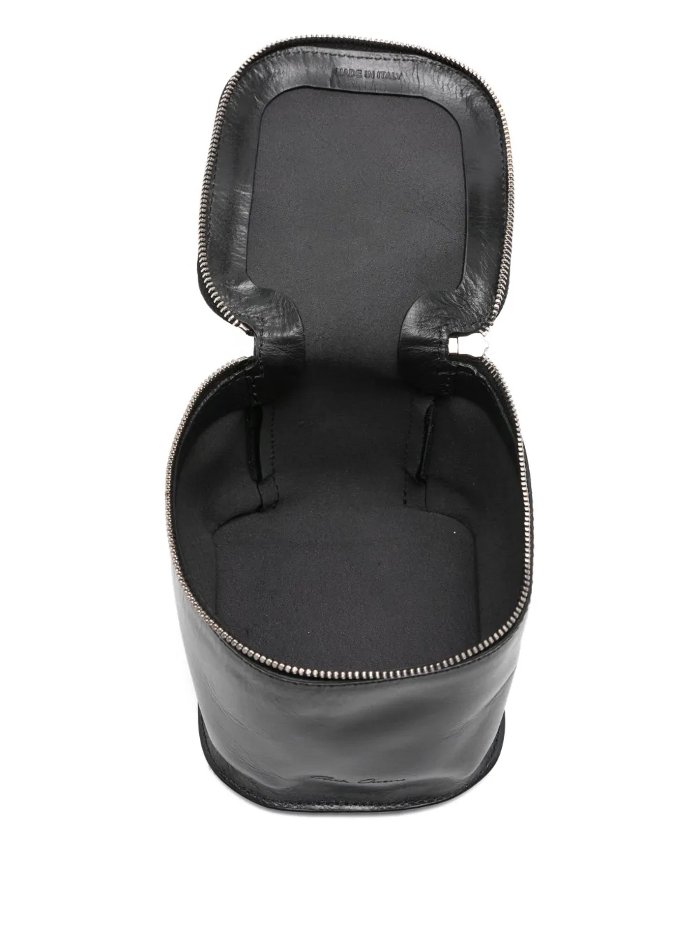 Rick Owens Zip-fastening Leather Wallet In Black
