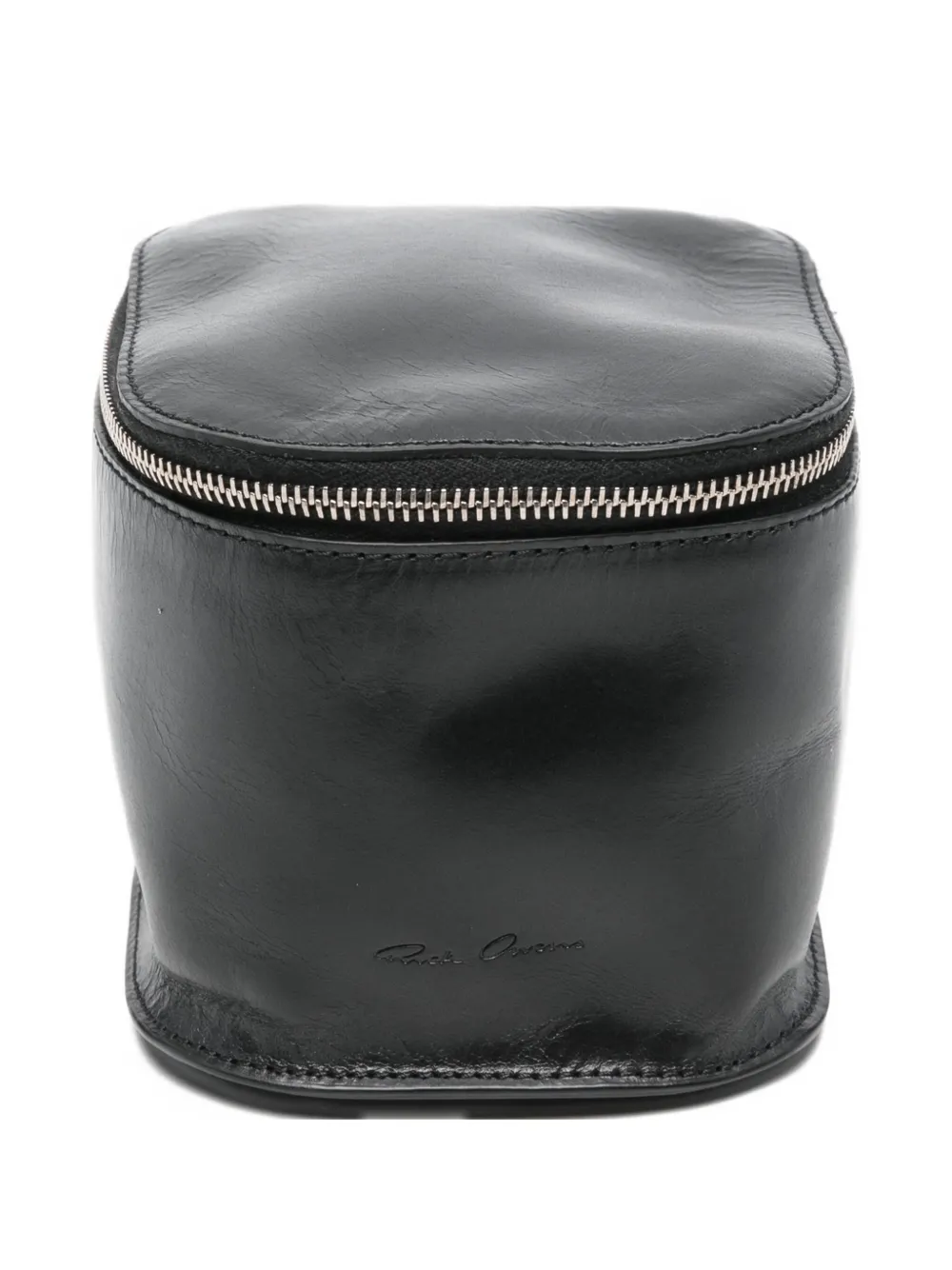 Rick Owens Zip-fastening Leather Wallet In Black