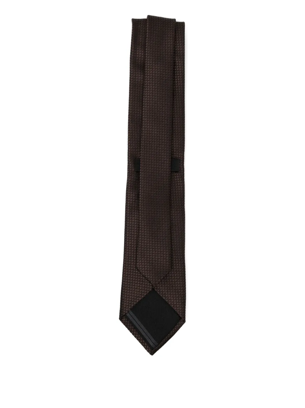 Zegna Zijden stropdas - Bruin