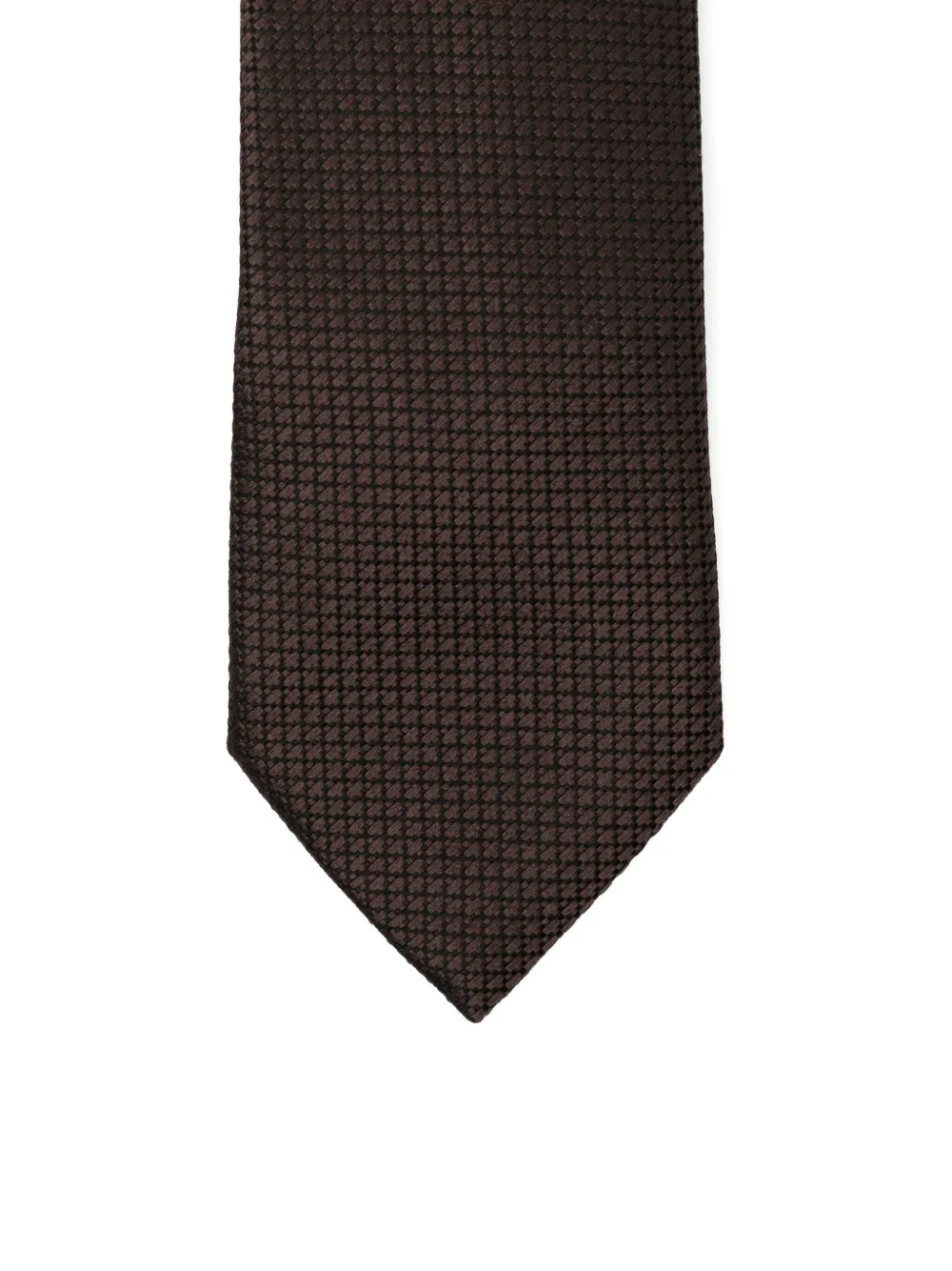 Zegna Silk Tie In Brown