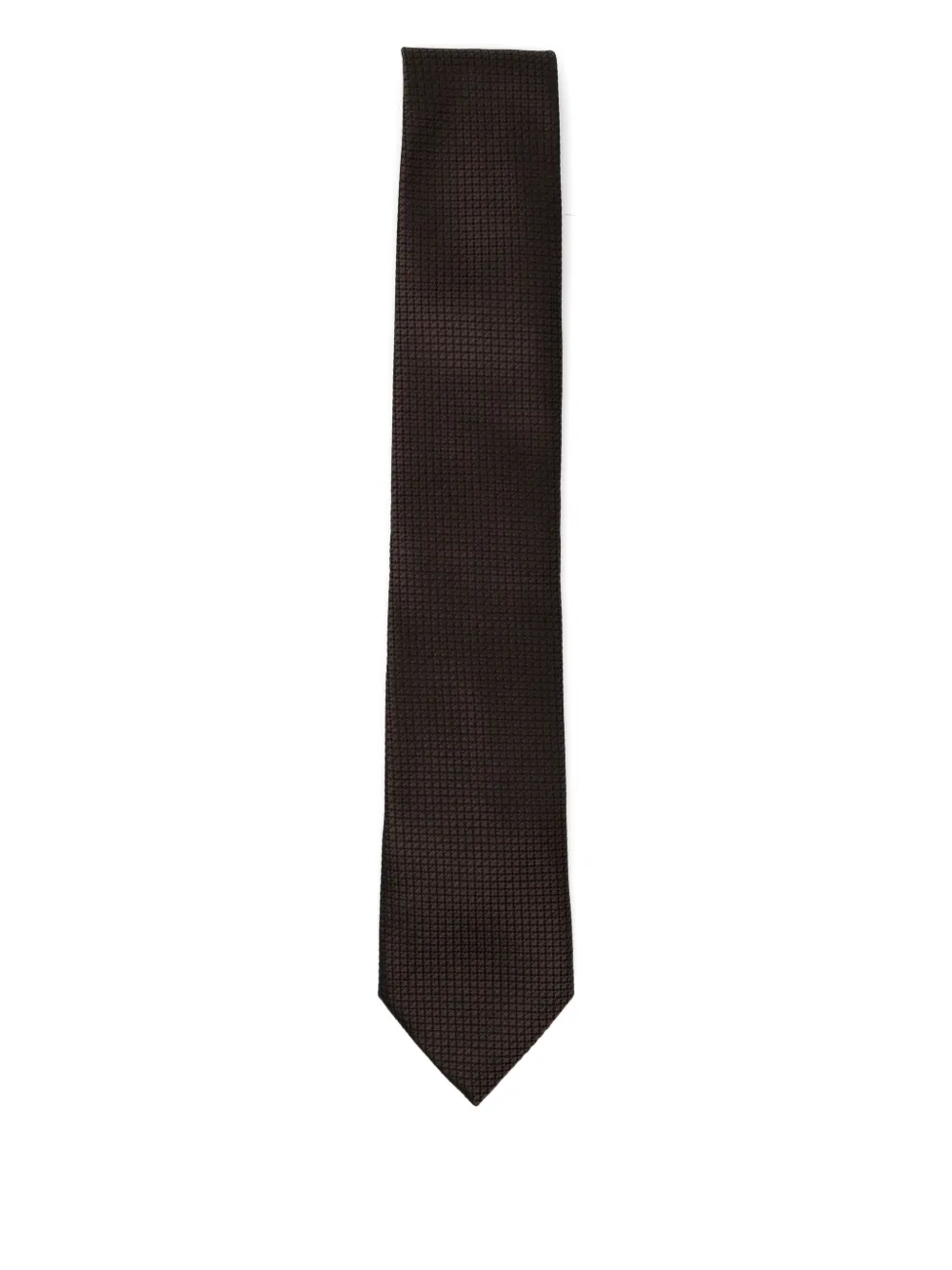 Zegna Silk Tie In Brown