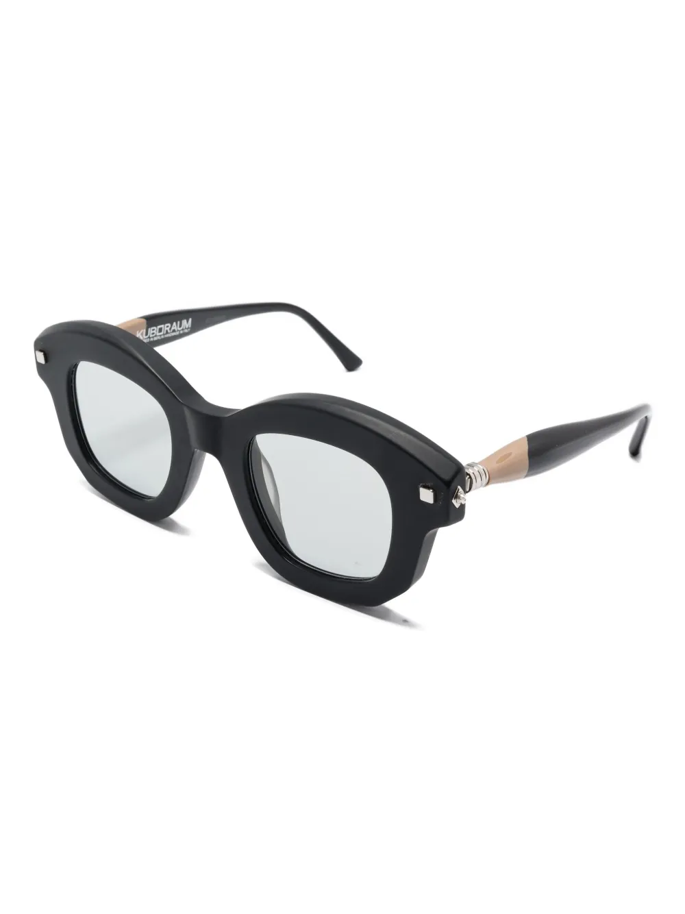Kuboraum square-frame sunglasses - Zwart