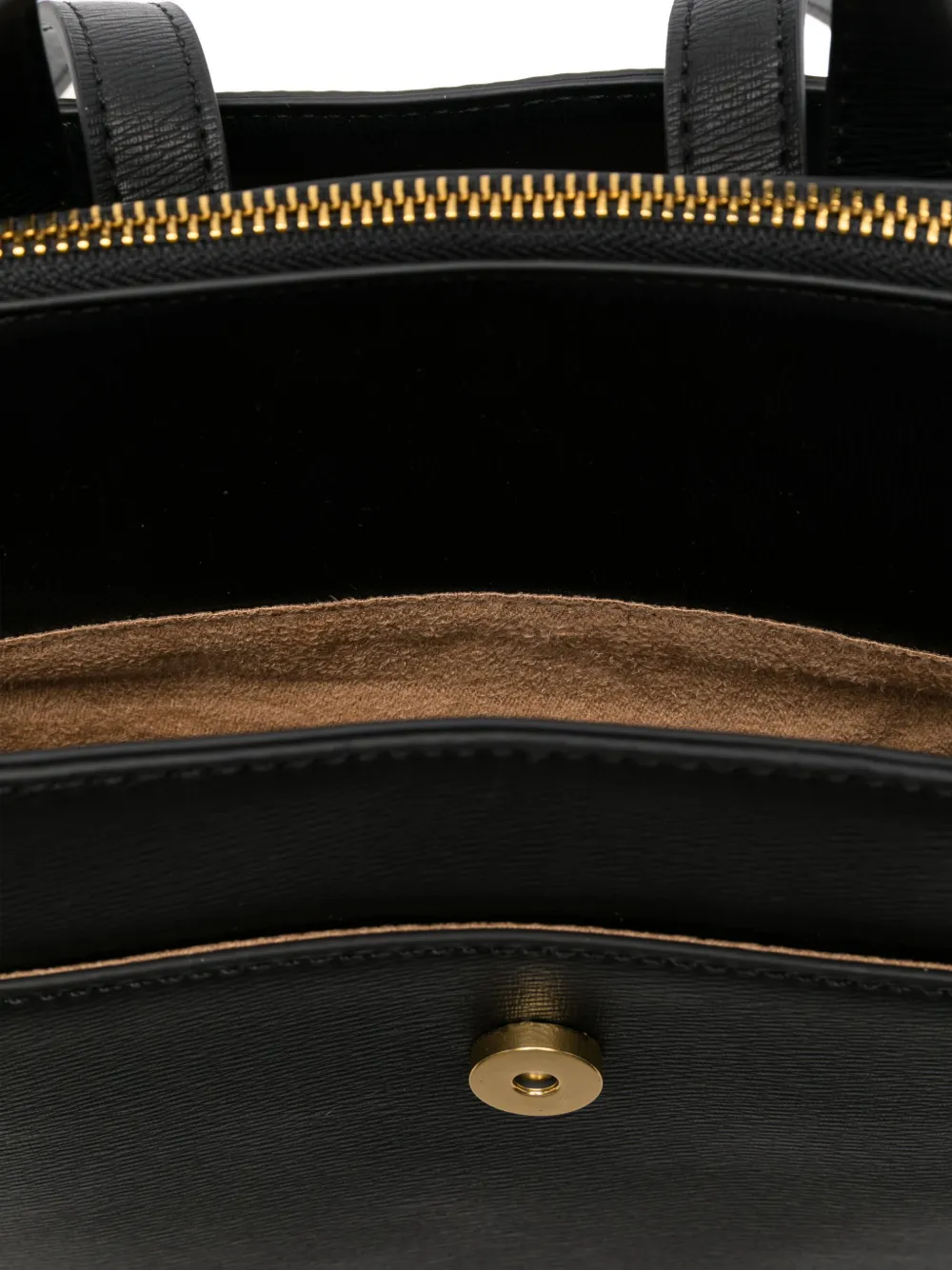 Cafènoir Buckle-detail Flap Backpack In Black