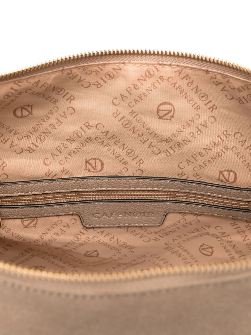 Cafènoir Zip-fastening Shoulder Bag In Neutral