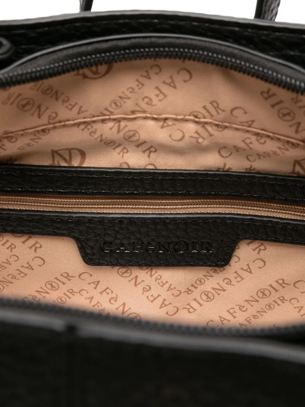 Cafènoir Padlock Chain Tote Bag In Black