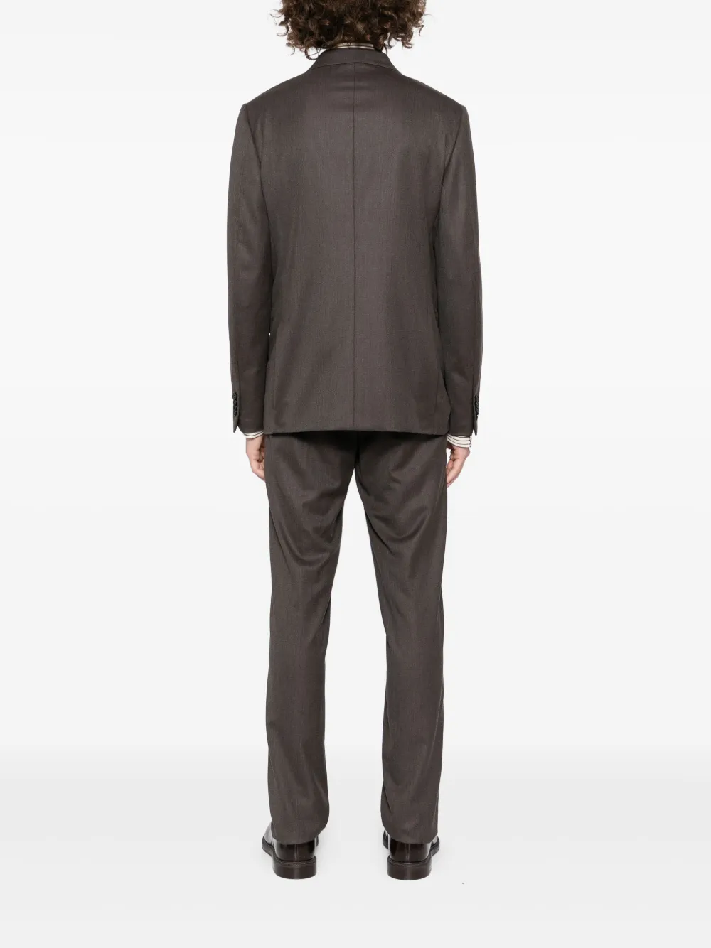 Zegna Wollen pak Bruin