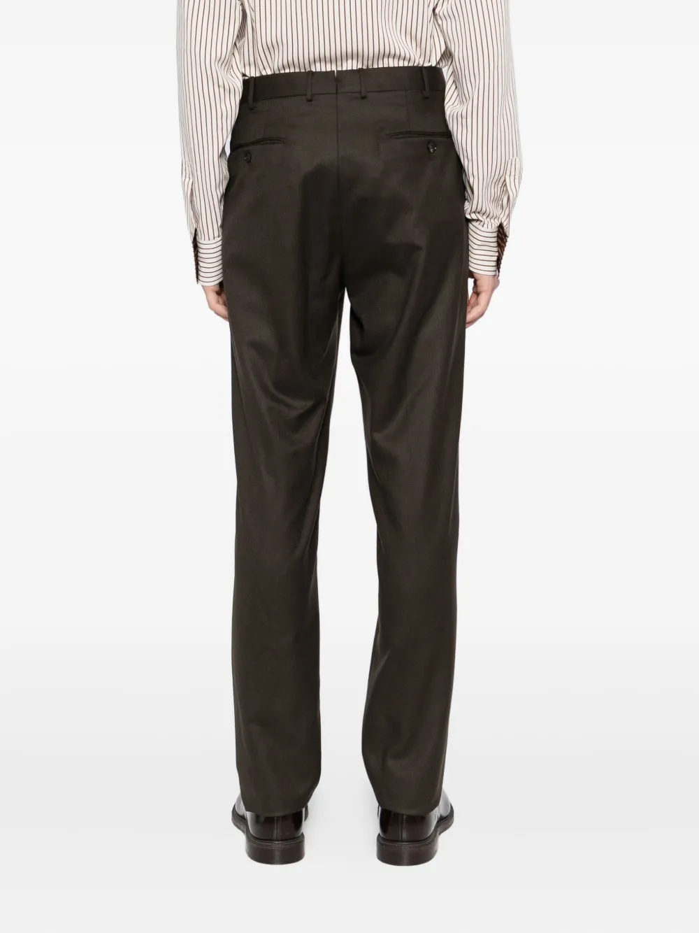 Zegna Wollen broek Bruin