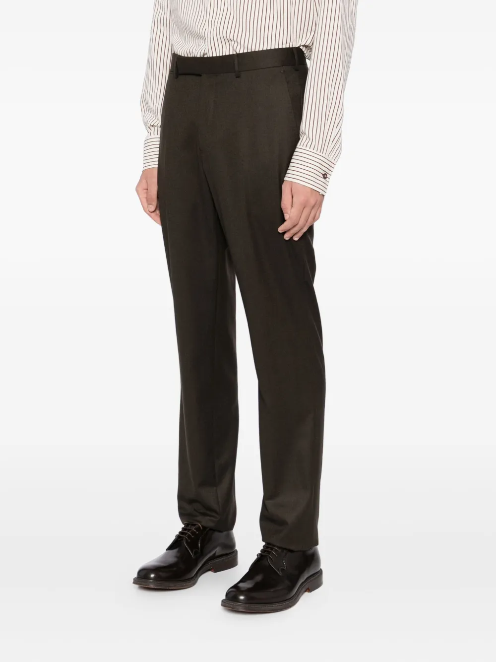 Zegna Wollen broek Bruin