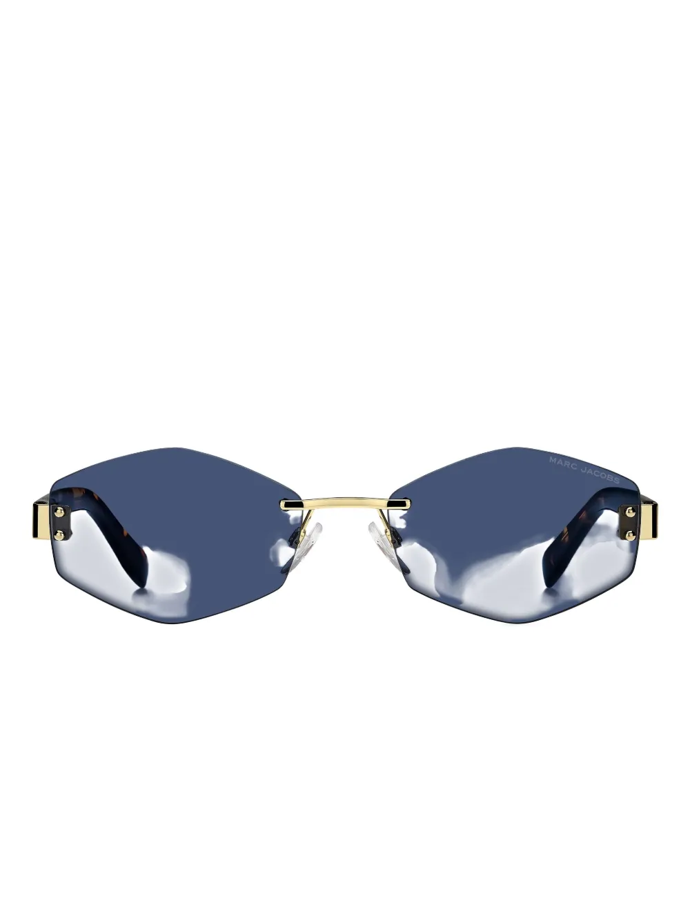 Marc Jacobs Eyewear geometric-frame sunglasses - ブラウン Marc Jacobs Eyewear geometric-frame sunglasses - ブラウン