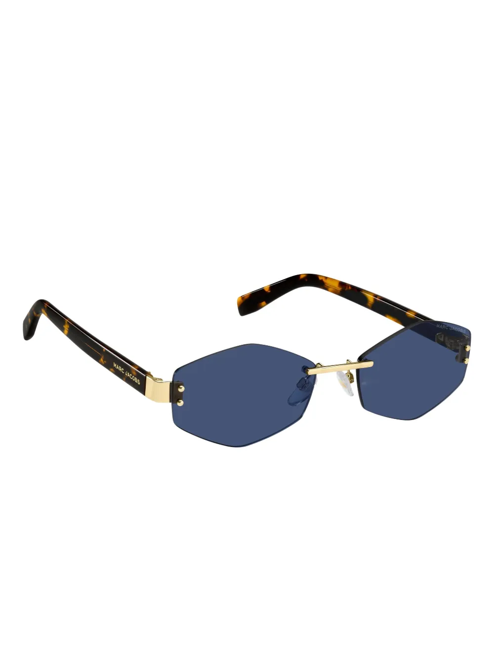 Marc Jacobs Eyewear Zonnebril met geometrisch montuur Bruin