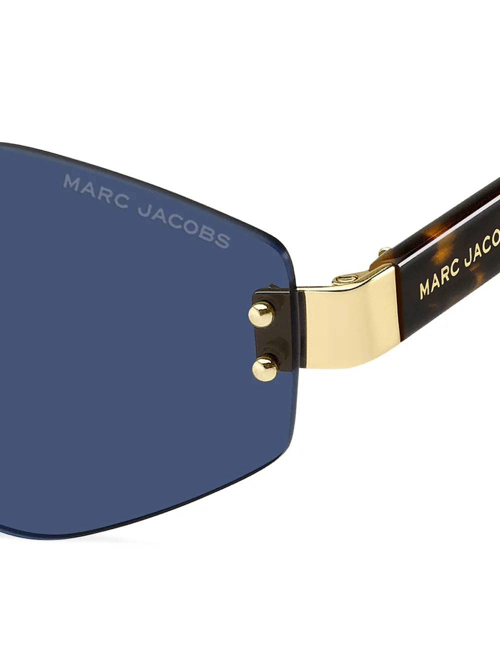 Marc Jacobs Eyewear Zonnebril met geometrisch montuur Bruin