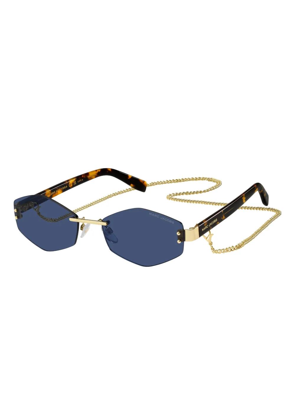 Marc Jacobs Eyewear Zonnebril met geometrisch montuur Bruin