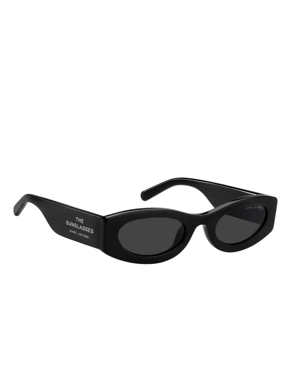 Marc Jacobs Oval-frame Sunglasses In Black
