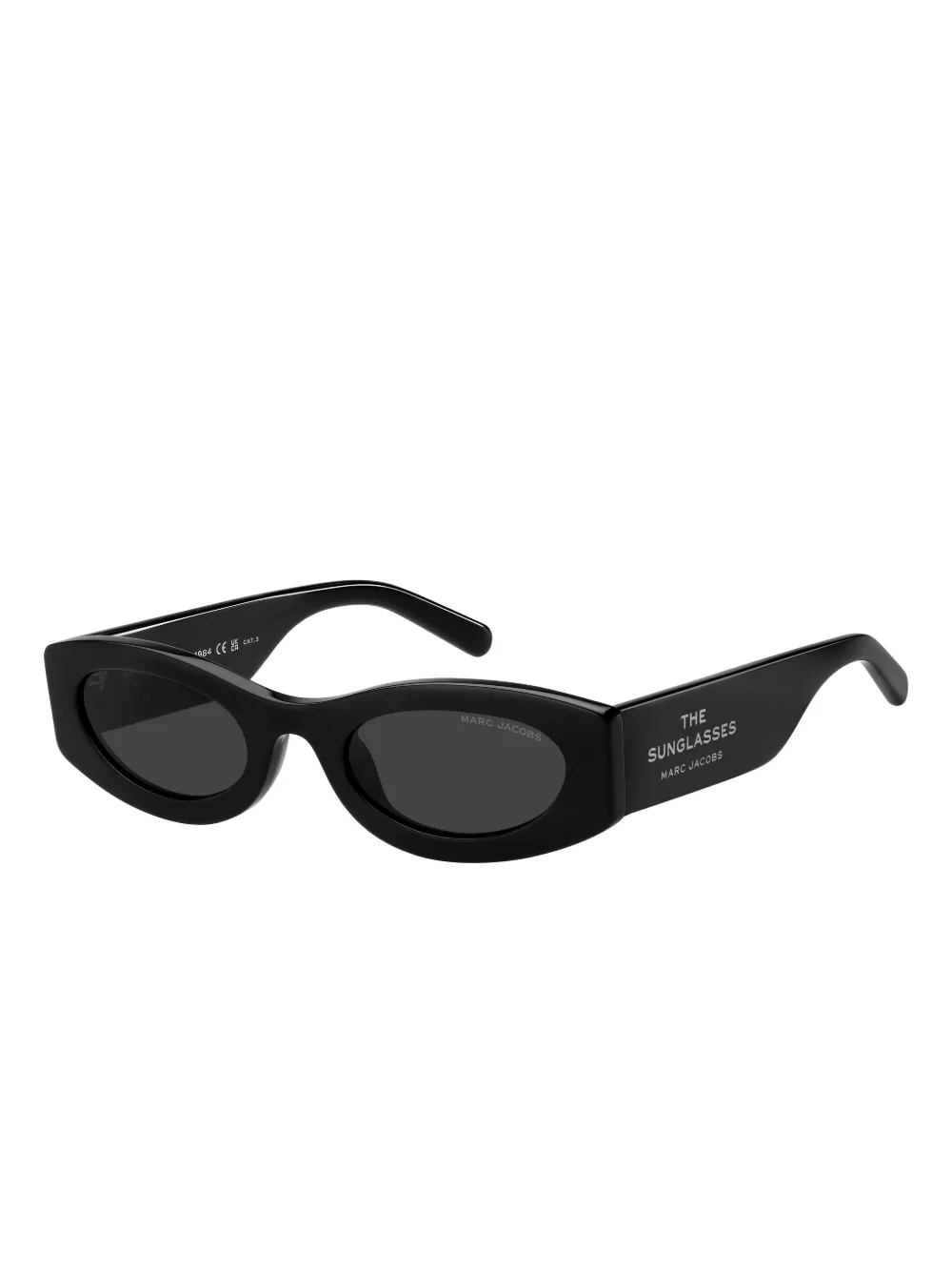 Marc Jacobs Eyewear Zonnebril met ovaal montuur - Zwart