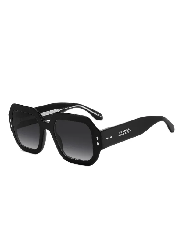 Isabel Marant Eyewear ジオメトリックフレーム サングラス | ブラック