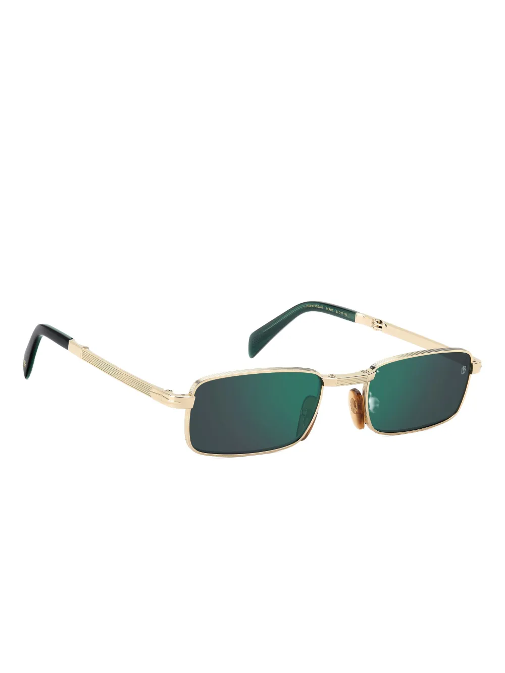 Eyewear by David Beckham Origami zonnebril met rechthoekig montuur Goud