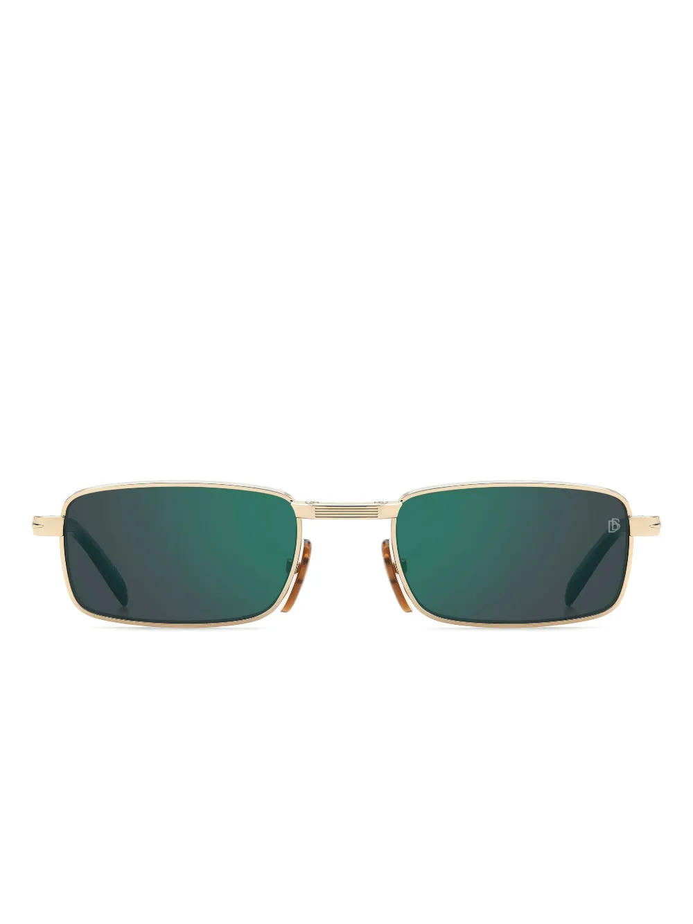 Eyewear by David Beckham Origami rectangle-frame sunglasses | Gold | Image 1