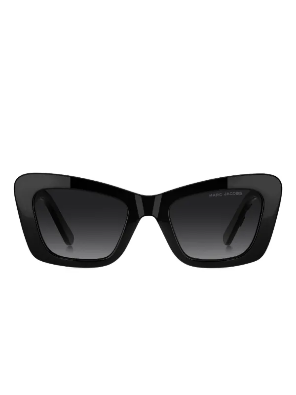 Marc Jacobs Eyewear logo-detail cat-eye Sunglasses | Black  display picture 3