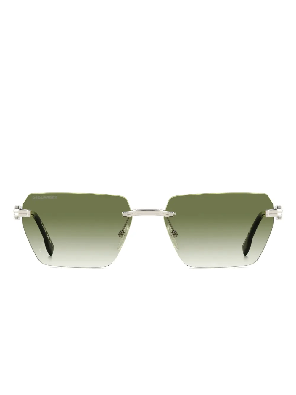DSQUARED2 EYEWEAR logo-plaque rimless sunglasses | Silver | Image 1