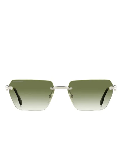 DSQUARED2 EYEWEAR logo-plaque rimless sunglasses