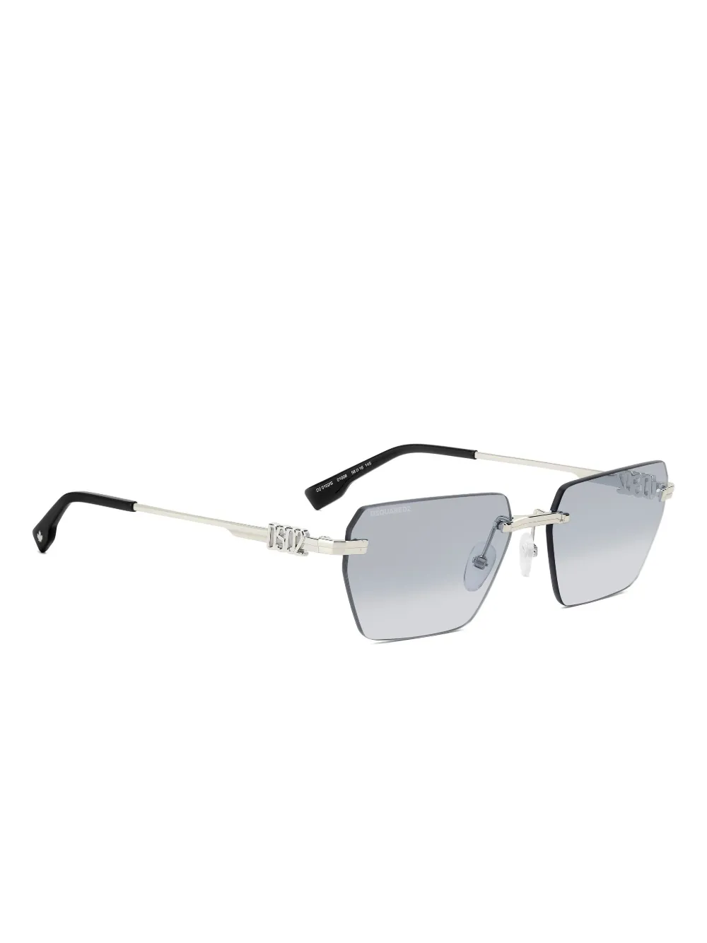 DSQUARED2 EYEWEAR logo-plaque geometric sunglasses | Image 2