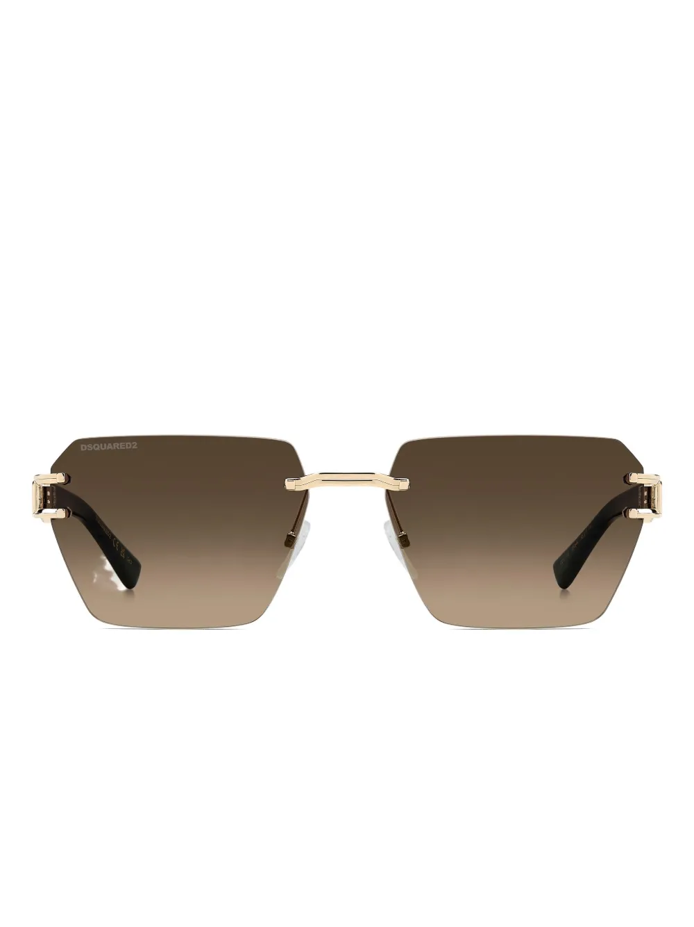DSQUARED2 EYEWEAR logo geometric sunglasses - Nero