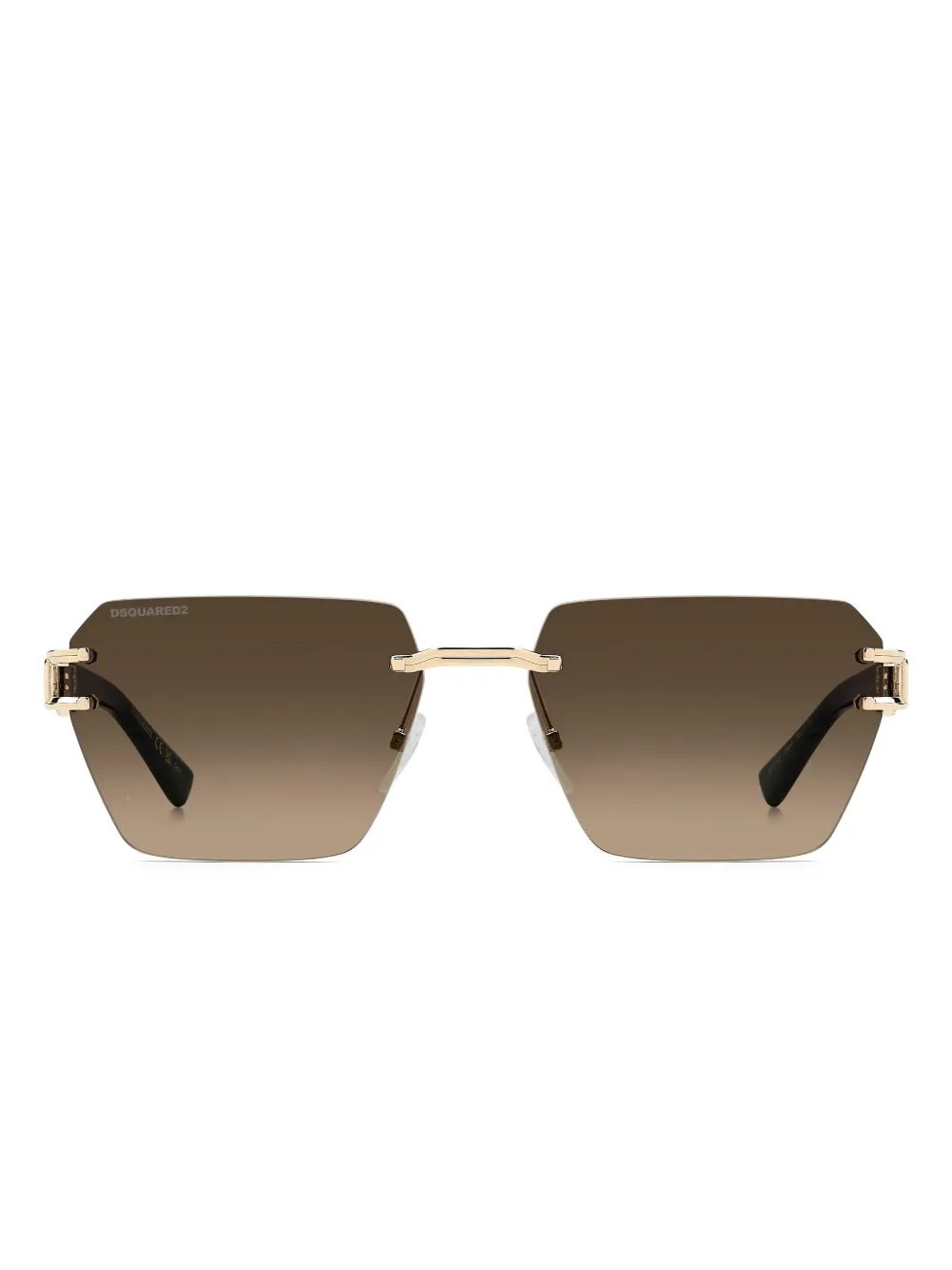 DSQUARED2 EYEWEAR logo geometric sunglasses | Black | Image 1