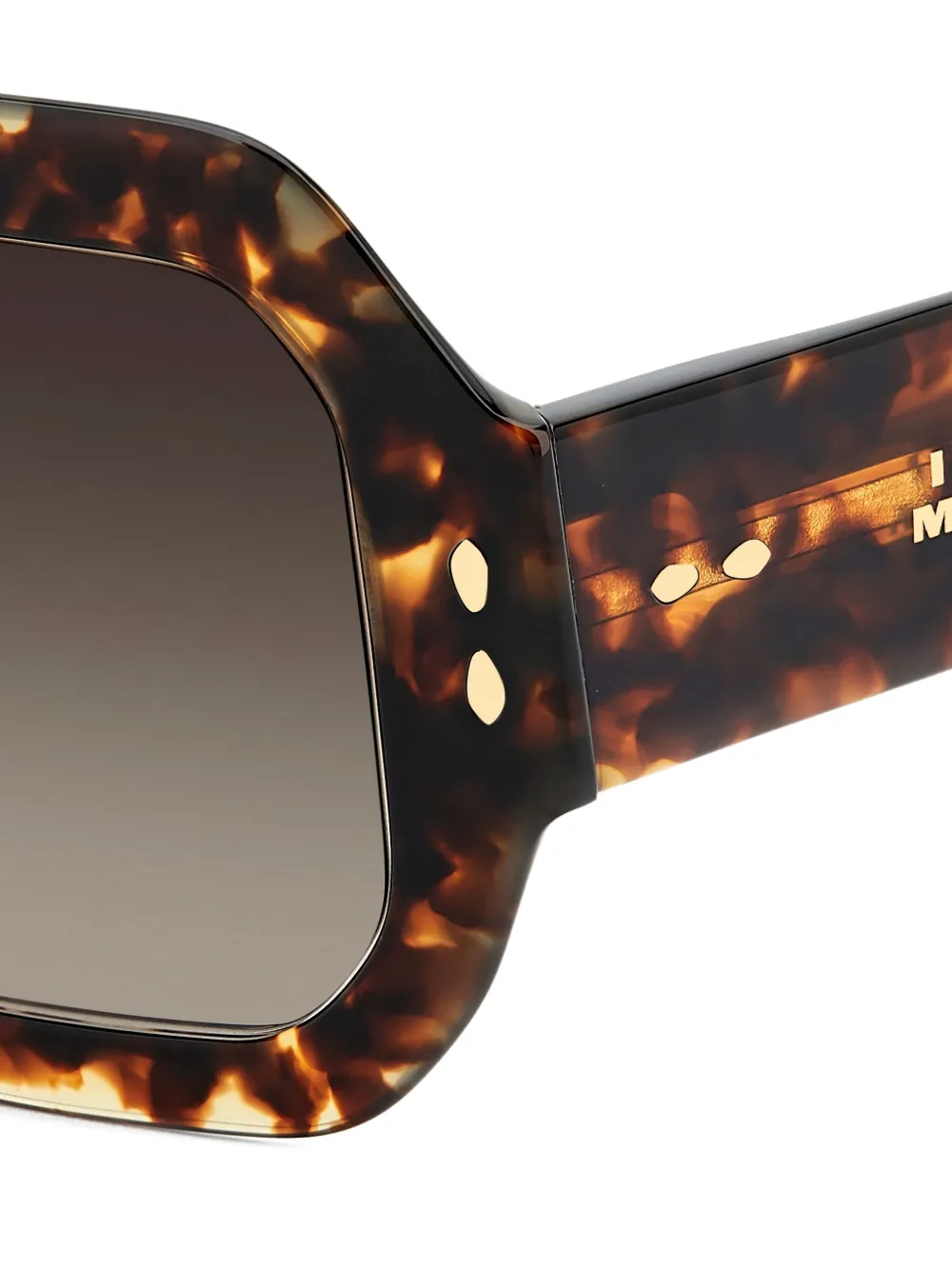 Isabel Marant Eyewear Geometric-frame Tortoiseshell Sunglasses In Brown