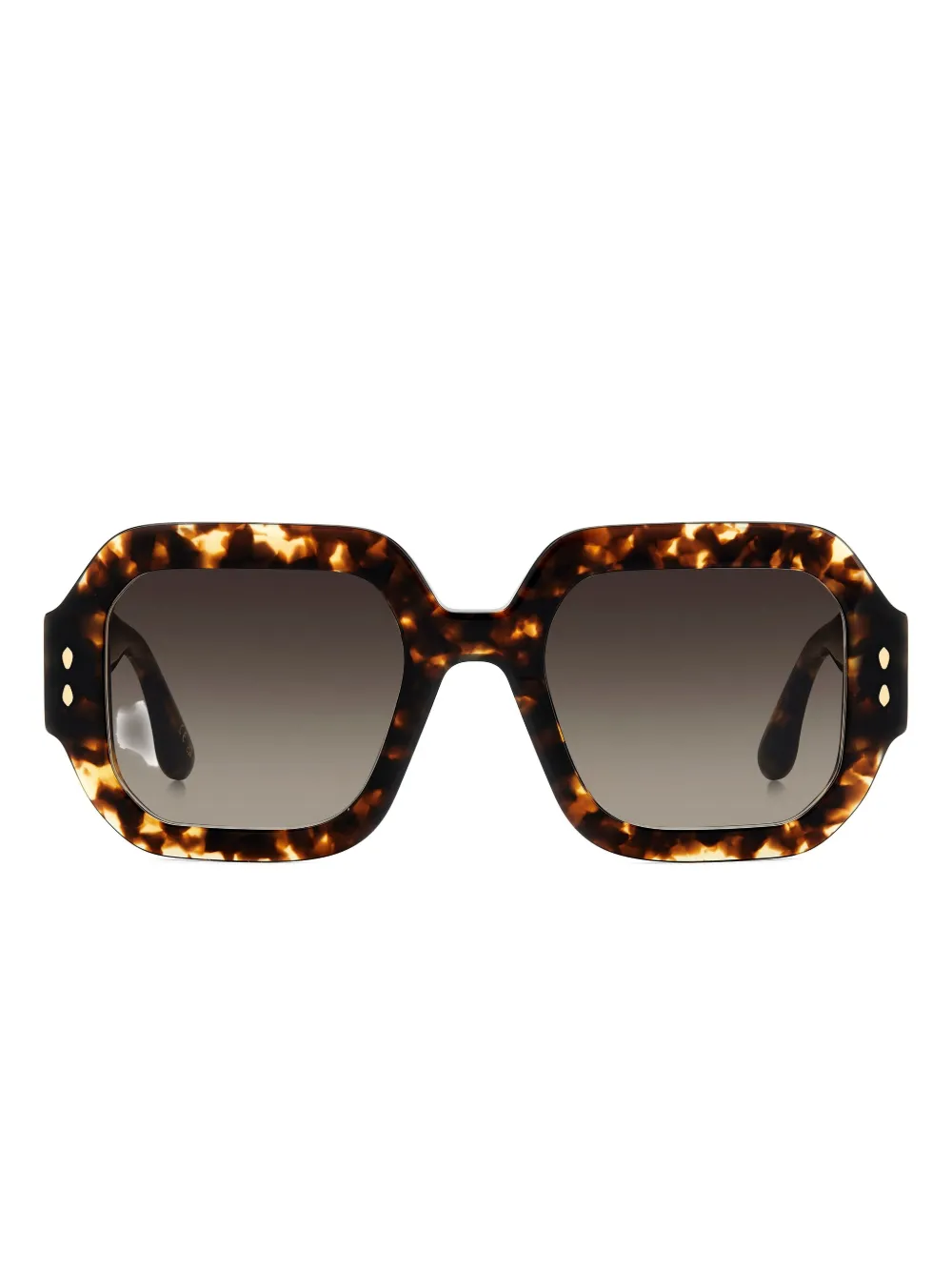 Isabel Marant Eyewear Geometric-frame Tortoiseshell Sunglasses In Brown