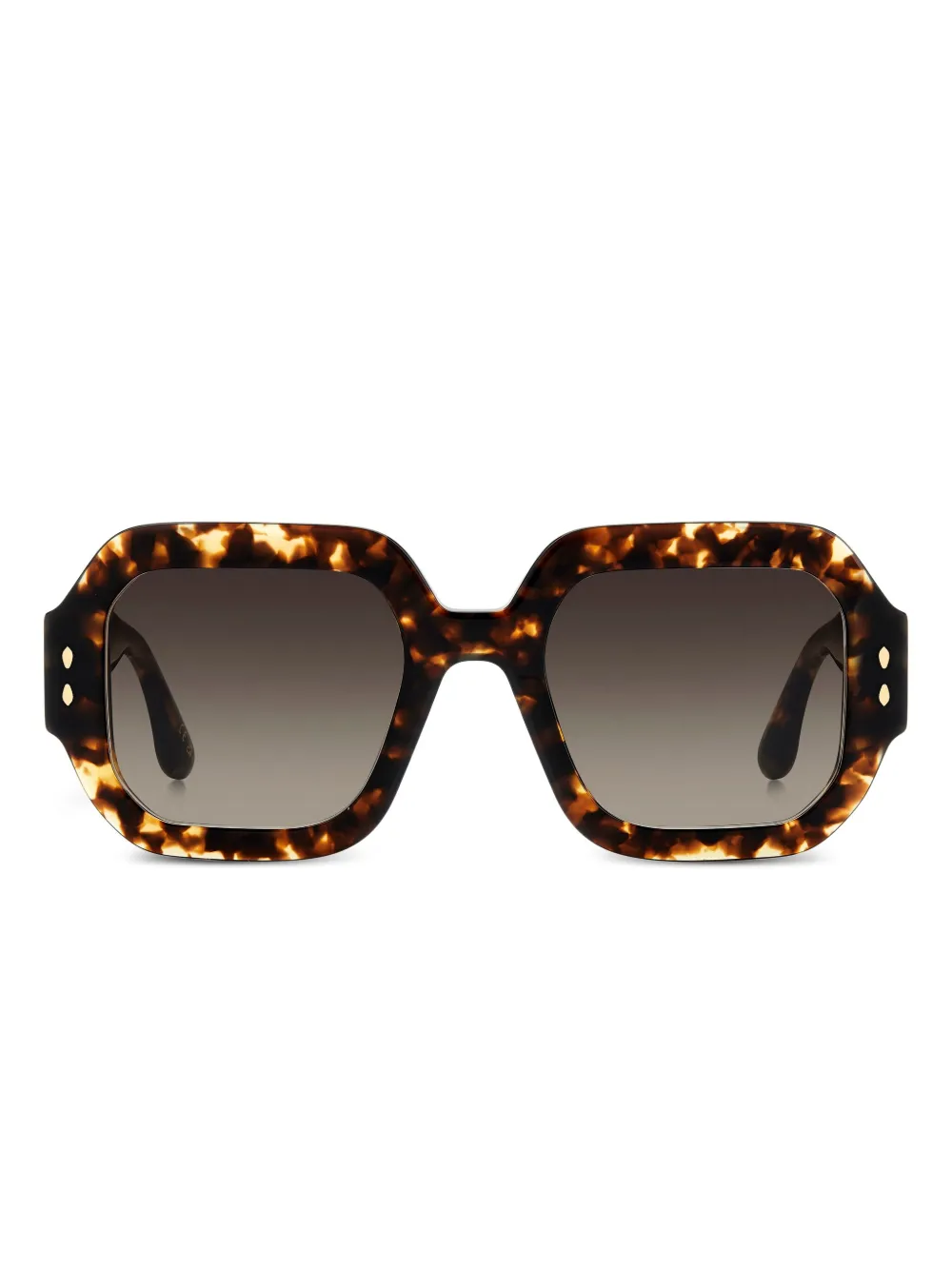 Isabel Marant Eyewear  geometric-frame tortoiseshell sunglasses | Brown | Image 1