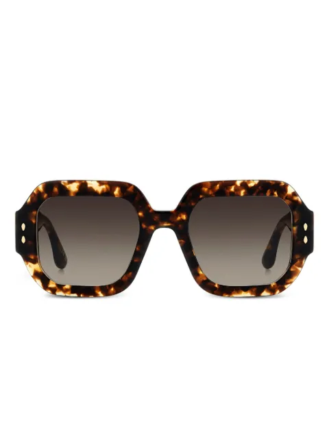 Isabel Marant Eyewear  geometric-frame tortoiseshell sunglasses