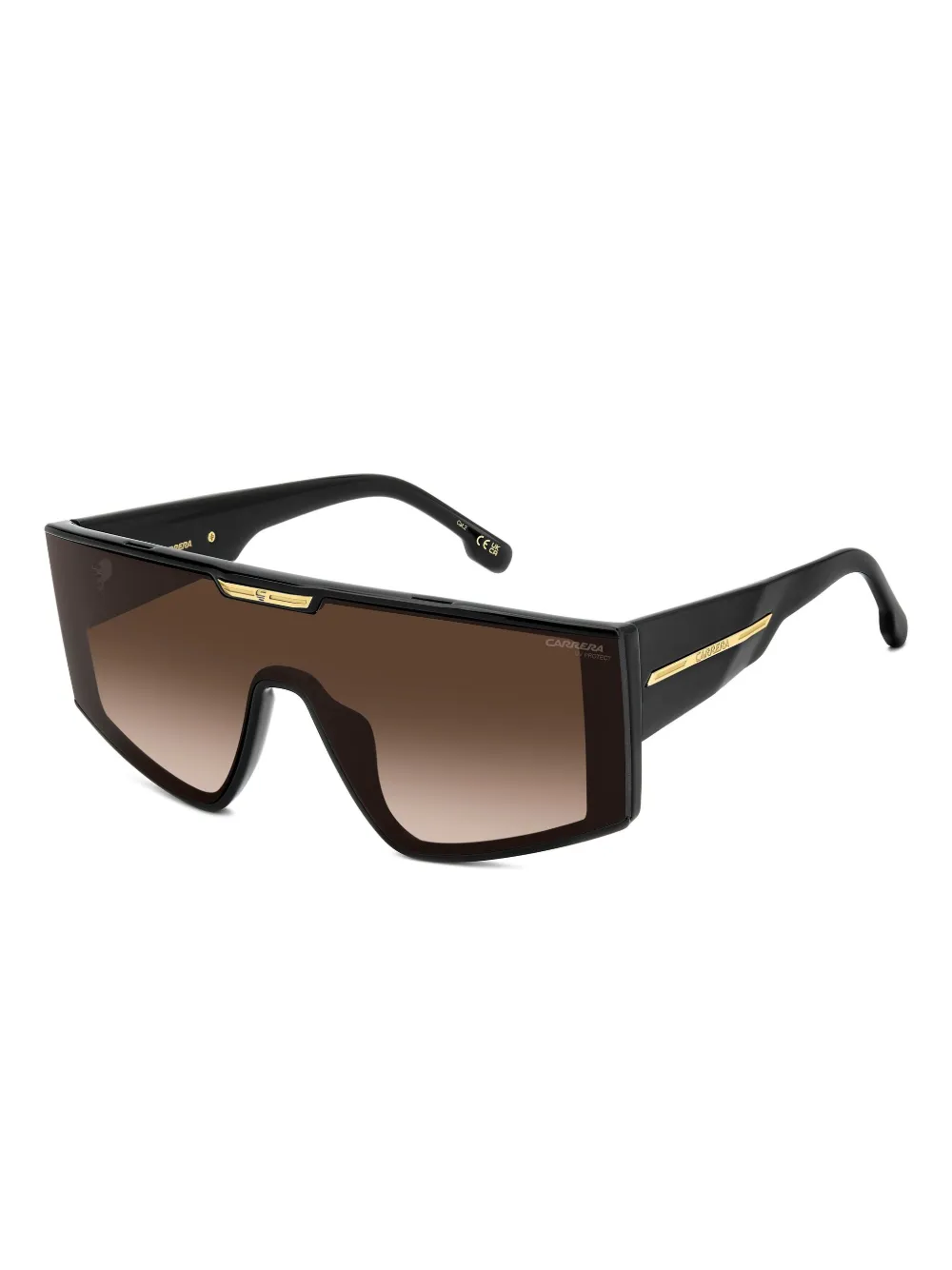 Carrera Zonnebril met schild montuur - Zwart